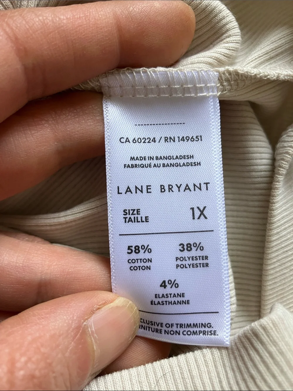 🔥10 for $100🔥 bundle of 2 size 1X NWT Lane Bryant ribbed tank tops - Picture 3 of 6